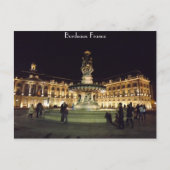Bordeaux 's nachts briefkaart (Voorkant)