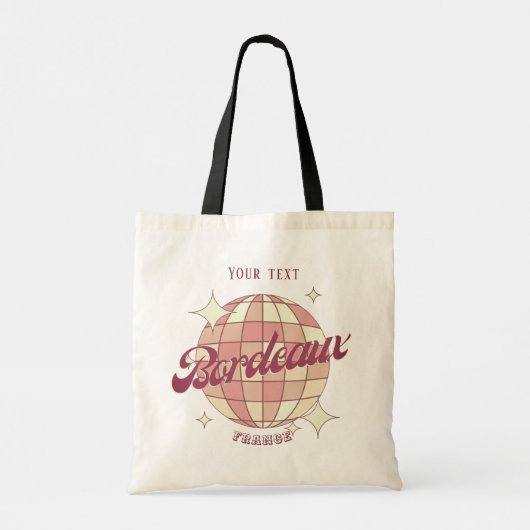 Bordeaux Stad Frankrijk cadeau outfit mode Tote Bag (Achterkant)