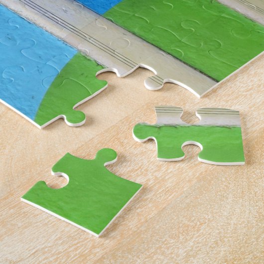 Bordeaux, Streetart gebruikte om drukke stappen te Legpuzzel (Zijkant)