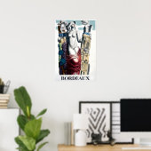 Bordeaux Travel Poster French Print France Art (Thuiskantoor)