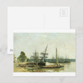 Bordeaux van Eugene Boudin Briefkaart (Voorkant / Achterkant)