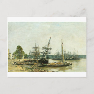 Bordeaux van Eugene Boudin Briefkaart