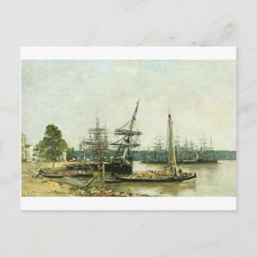 Bordeaux van Eugene Boudin Briefkaart (Voorkant)