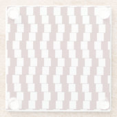 Bordeaux verwarren glazen onderzetter (Achterkant)