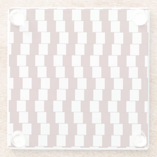 Bordeaux verwarren glazen onderzetter (Achterkant)