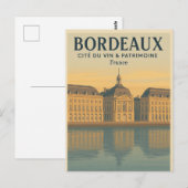 BORDEAUX — WIJNSTAD & ERFGOED BRIEFKAART (Voorkant / Achterkant)