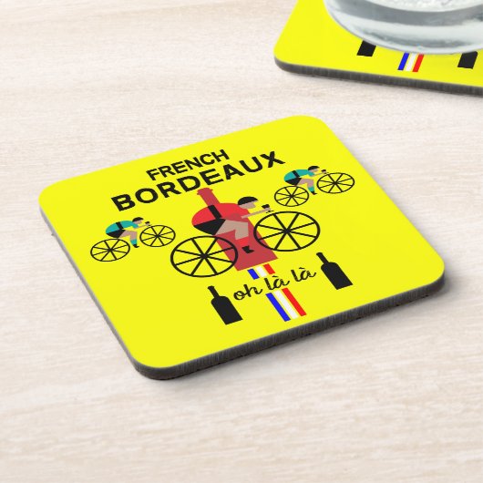 Bordeaux Wine Bier Onderzetter (Linkerzijde)