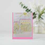 Bordeaux Wine Country Sketch Briefkaart (Staand voorkant)