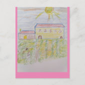 Bordeaux Wine Country Sketch Briefkaart (Voorkant)