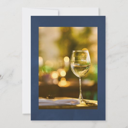 Bordeaux Wine Tasting Celebration of Life Photo Kaart (Achterkant)