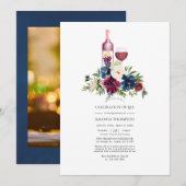 Bordeaux Wine Tasting Celebration of Life Photo Kaart (Voorkant / Achterkant)