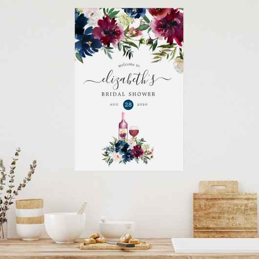 Bordeaux Wine Tasting Vrijgezellenfeest Welkom Poster (Keuken)