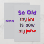 Bordeaux wordt uitnodiging voor tas (Voorkant / Achterkant)