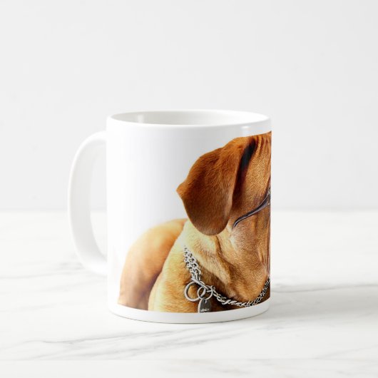 Bordeauxdog Koffiemok (Voorkant links)