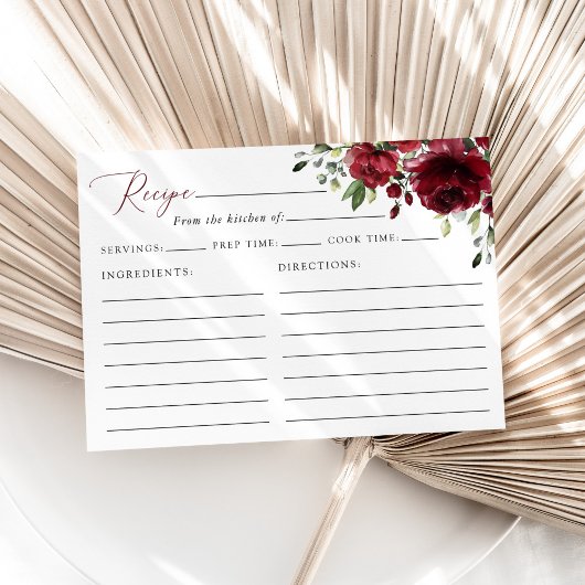 Bordeauxrode Bloemen, Boho, Bruiloft Recept