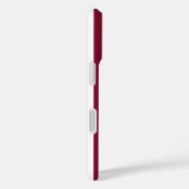 Bordeauxrode en witte snoepstrepen Case-Mate iPhone case (Achterkant / Rechts)