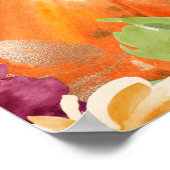 Bordeauxrode herfst bruiloft feest welkom bord poster (Hoek)