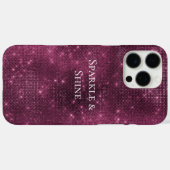 bordeauxrode sprankeling Case-Mate iPhone case (Achterkant (horizontaal))