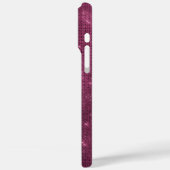 bordeauxrode sprankeling Case-Mate iPhone case (Achterkant / Links)