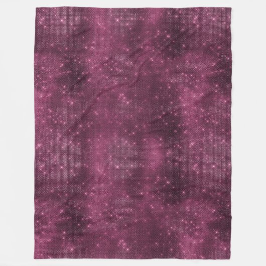 bordeauxrode sprankeling fleece deken (Voorkant)