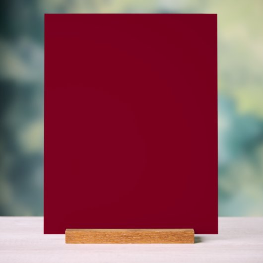 Bordeauxrood Acryl Bord (Neutraal)