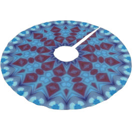 Bordeauxrood en blauw 001 kerstboomkleed kerstboom rok