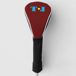 Bordeauxrood Persoonlijk Gegraveerd Golfheadcover