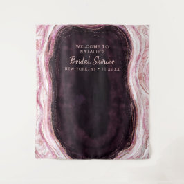 Bordeauxrood & Rose Goud Douche Foto Prop Achtergr Wandkleed