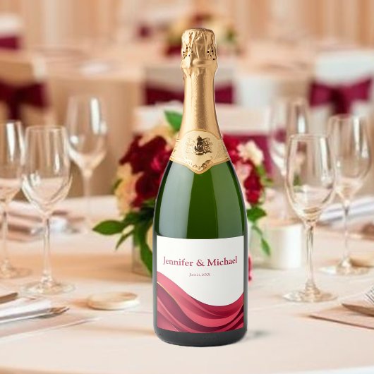 Bordeauxrood Sparkling Wijnetiket