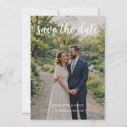 Bordeauxroos Foto Save the Date Uitnodiging