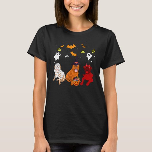 Bordeauxse Mastiff Hond T-shirt (Voorkant)