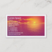 Borded - Zonsopkomst Zonsondergang Visitekaartje (Achterkant)