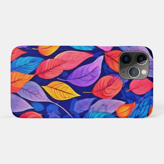 Bordeelstijl: Vibrant Leaf Patterns Case-Mate iPhone Case (Achterkant (horizontaal))
