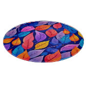 Bordeelstijl: Vibrant Leaf Patterns Snijplank (Hoek)