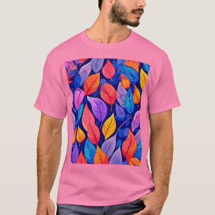 Bordeelstijl: Vibrant Leaf Patterns T-shirt