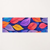 Bordeelstijl: Vibrant Leaf Patterns Yogamat (Voorkant (horizontaal))