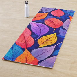 Bordeelstijl: Vibrant Leaf Patterns Yogamat