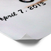 Bordehandboek cadeau voor bruiloft poster (Hoek)