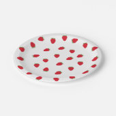 Borden aardbeipapier papieren bordje (Gekanteld)