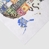 BORDEN Amerikaanse licenties - alle staten  Tissuepapier (Detail)