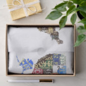 BORDEN Amerikaanse licenties - alle staten  Tissuepapier (Geschenk)