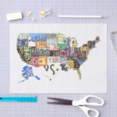 BORDEN Amerikaanse licenties - alle staten  Tissuepapier (Craft)