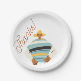 Borden bedankt papieren bordje