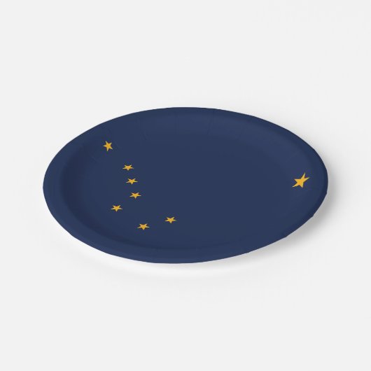 Borden, feest, sport, Alaska Papieren Bordje (Gekanteld)