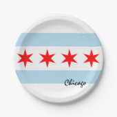 Borden, feest, sport, Chicago Papieren Bordje (Voorkant)