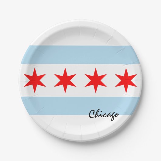 Borden, feest, sport, Chicago Papieren Bordje (Voorkant)