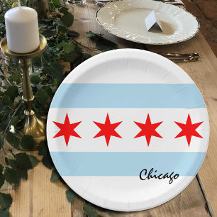 Borden, feest, sport, Chicago Papieren Bordje