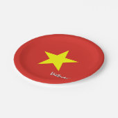 Borden, feest, sport, vietnam papieren bordje (Gekanteld)