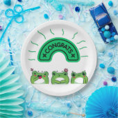 Borden feliciteren papieren bordje (Feest)