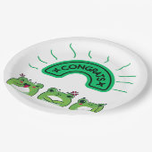 Borden feliciteren papieren bordje (Gekanteld)